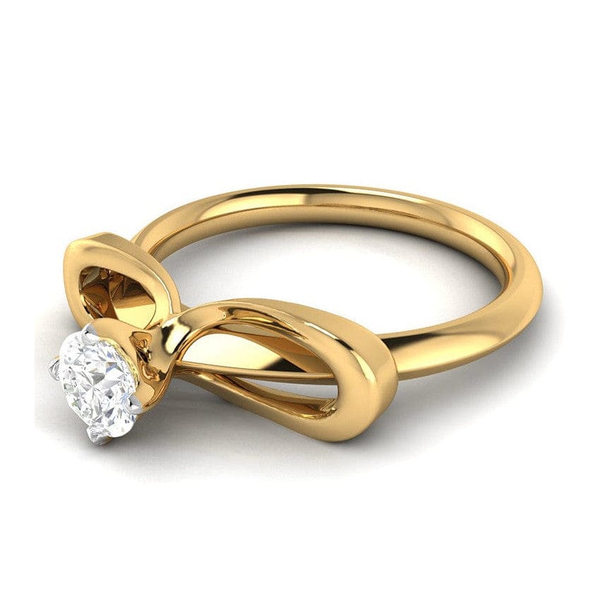 Jewelove™ Rings Women 's Band only / J VS 1-Carat Solitaire 18K Yellow Gold Ring JL AU G 112Y-C