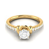 Jewelove™ Rings Women's Band only / VS J 1-Carat Solitaire 18K Yellow Gold Ring JL AU G 113Y-C