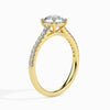 Jewelove™ Rings Women's Band only / VS J 1-Carat Solitaire Diamond Shank 18K Yellow Gold Ring JL AU 19011Y-B