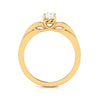 Jewelove™ Rings Women's Band only / VS J 1-Carat Solitaire Diamond Shank 18K Yellow Gold with Hidden Heart JL AU G 118Y-C