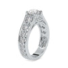 Jewelove™ Rings VS J / Women's Band only 1-Carat Solitaire Diamond Shank Engagement Ring JL PT 0049-C