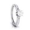 Jewelove™ Rings J VS / Women's Band only 1-Carat Solitaire Diamond Shank Platinum Ring JL PT G 109-C