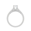 Jewelove™ Rings VS J / Women's Band only 1-Carat Solitaire Diamond Shank Platinum Ring JL PT RP RD 140-C