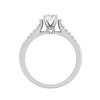 Jewelove™ Rings J VS / Women's Band only 1-Carat Solitaire Diamond Split Shank Platinum Ring JL PT WB5582E-C