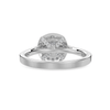 Jewelove™ Rings J VS / Women's Band only 1-Carat Solitaire Halo Diamond Shank Platinum Ring JL PT 1332-C