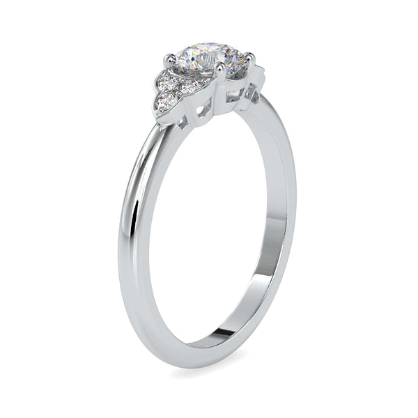 Jewelove™ Rings Women's Band only / VS J 1-Carat Solitaire Platinum Diamond Engagement Ring JL PT 0035-C