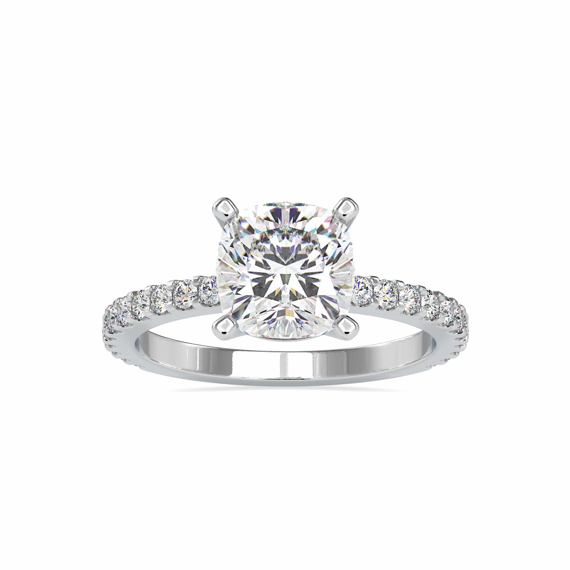 Ready to Ship - 0.90 cts Solitaire Platinum Diamond Ring JL PT R3 RD 1