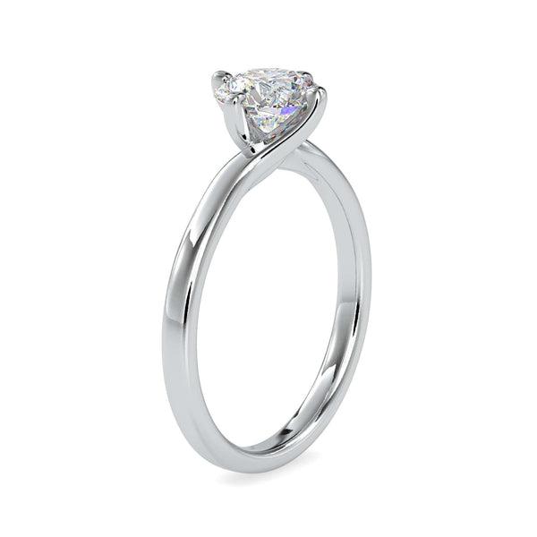 Jewelove™ Rings Women's Band only / VS J 1-Carat Solitaire Platinum Engagement Ring JL PT 0053-C