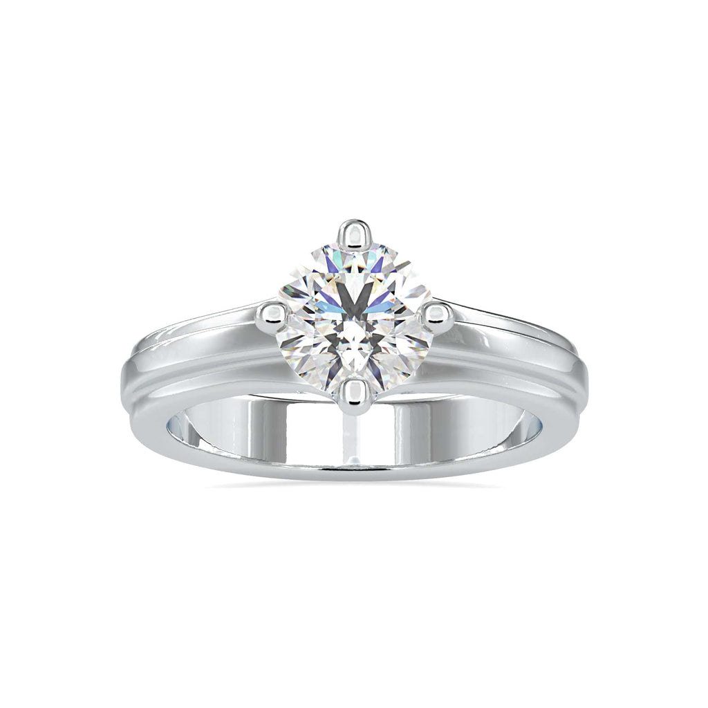 Jewelove™ Rings VS J / Women's Band only 1-Carat Solitaire Platinum Engagement Ring JL PT 0145-C