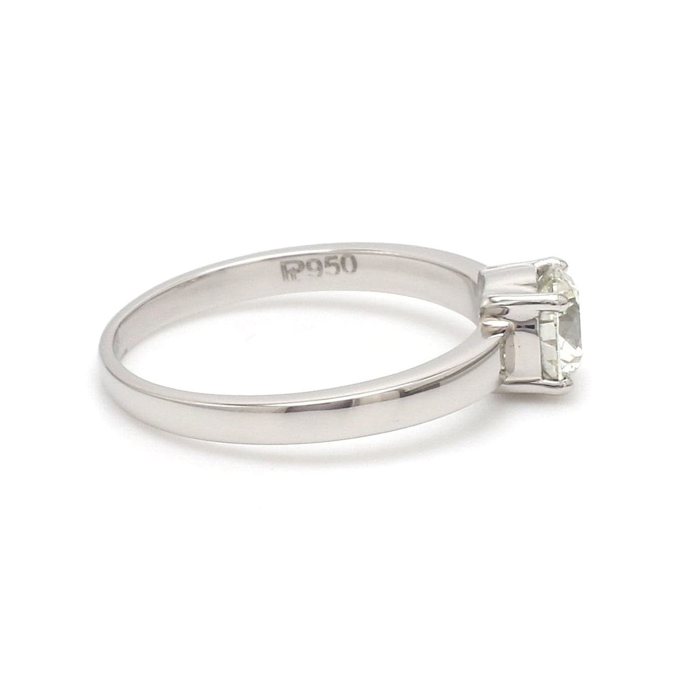 Jewelove™ Rings Women's Band only / VS J 1 Carat Solitaire Platinum Engagement Ring JL PT 1269-C