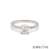 Jewelove™ Rings Women's Band only / VS J 1 Carat Solitaire Platinum Engagement Ring JL PT 1269-C