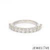Jewelove™ Rings VVS GH / Women's Band Only 10 pointer Diamonds Half-Eternity Wedding Band for Women JL PT 918