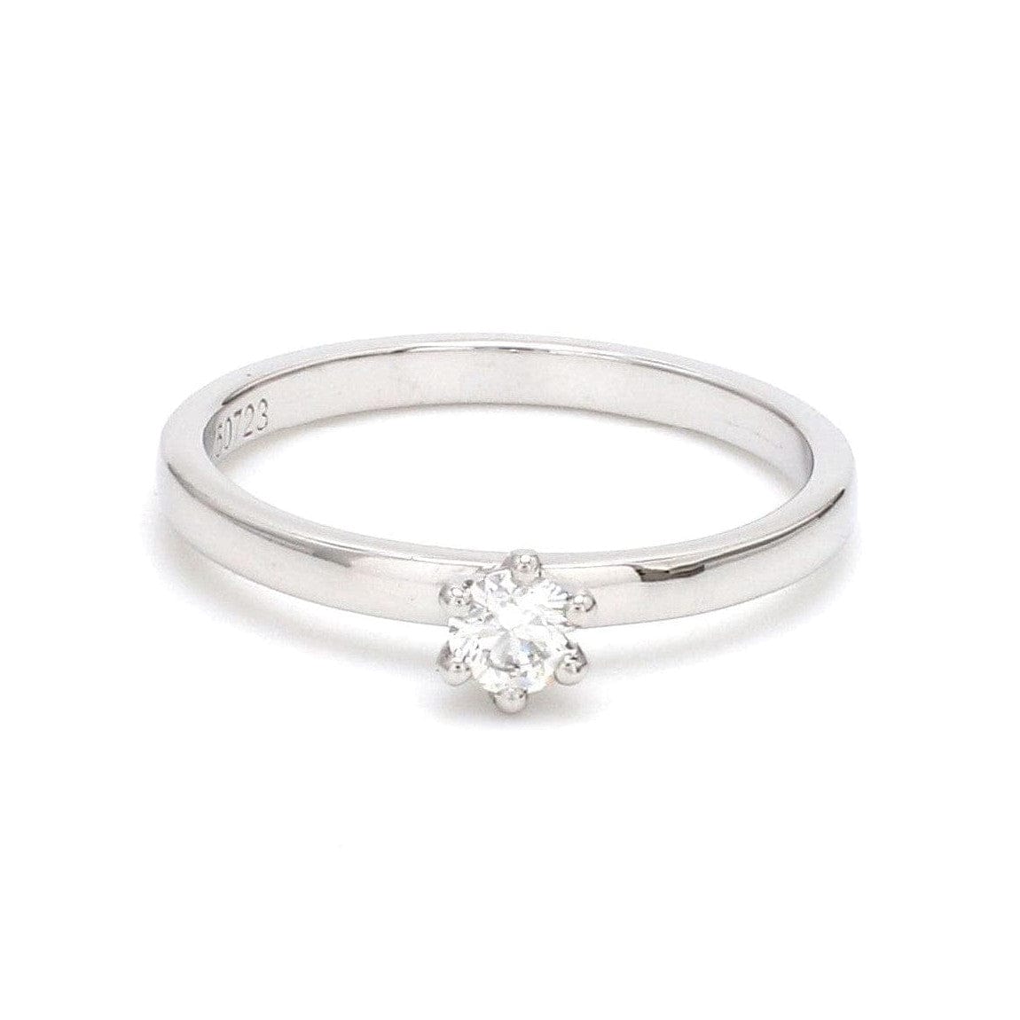Jewelove™ Rings 15 Pointer Classic 6 Prong Platinum Ring SKU 0012-A