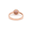 Jewelove™ Rings Women's Band only / SI IJ 18K Rose Gold Ring with Pink Diamond for Women JL AU 100