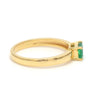 Jewelove™ Rings 18K Yellow Gold Emerald Diamond Ring JL AU 102