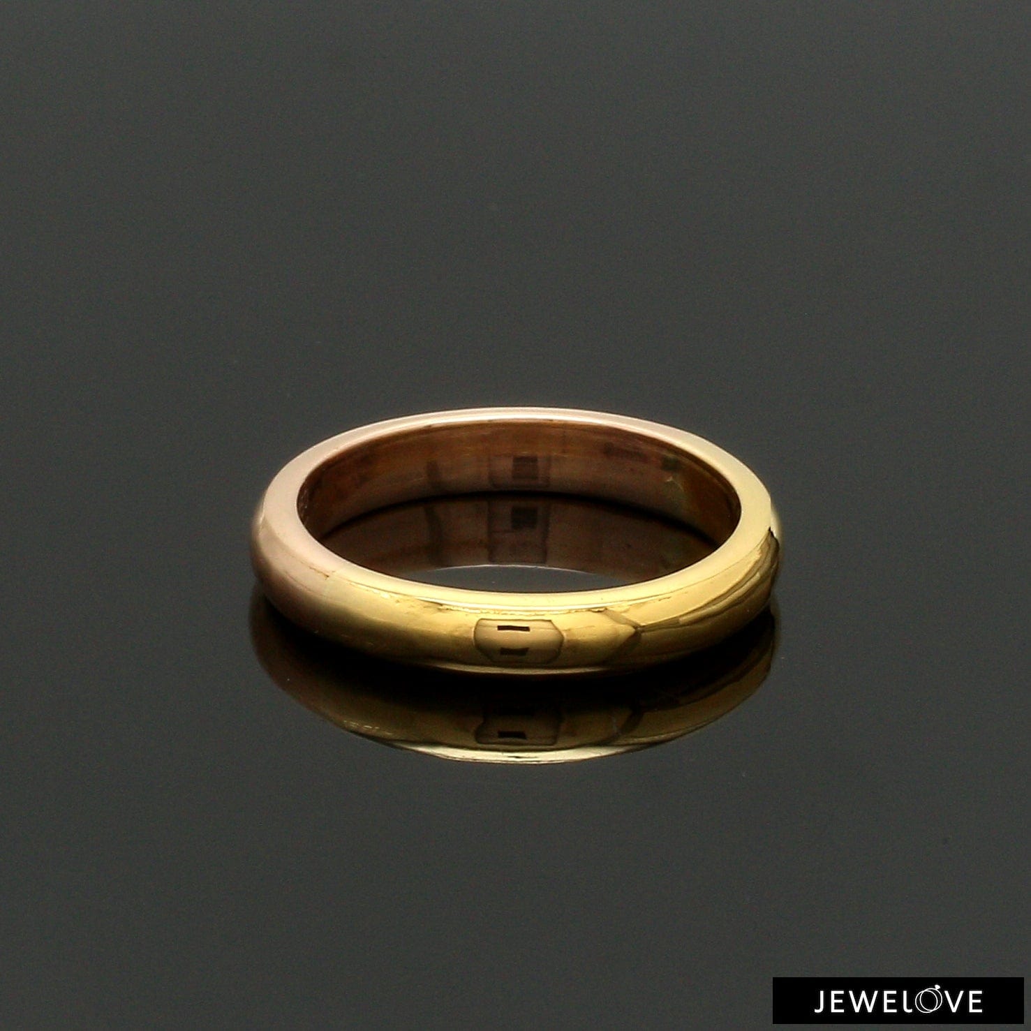 Printed Black Brown 18K Gold Stainless Steel Band Ring for Women – ZIVOM