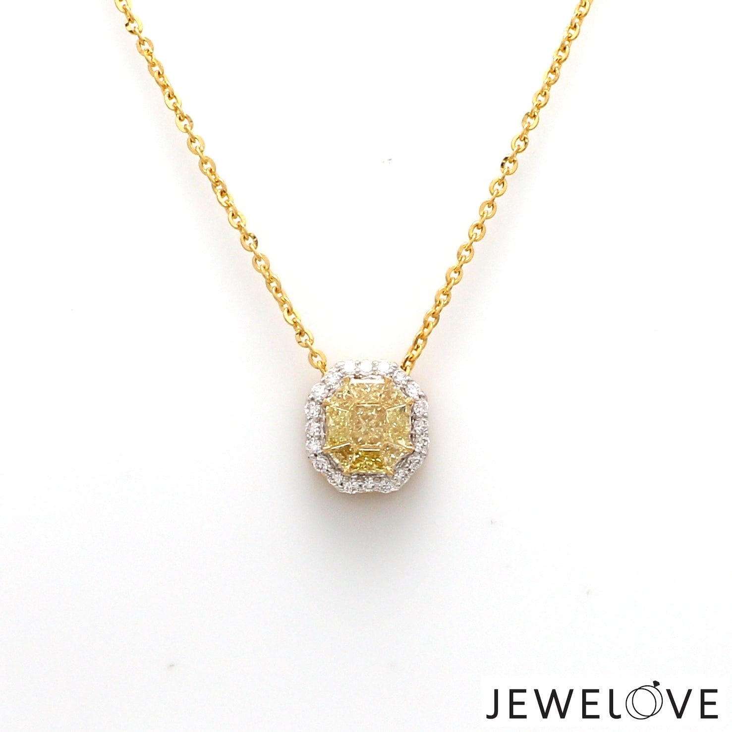 Joyalukkas Pride Diamond Collection 18K Yellow Gold and Diamond Pendant :  Amazon.in: Fashion