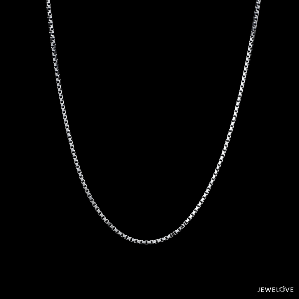 1mm Japanese Platinum Box Adjustable Chain SJ PTO 702-D – Jewelove™