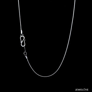1mm Japanese Platinum Round Snake Chain SJ PTO 712