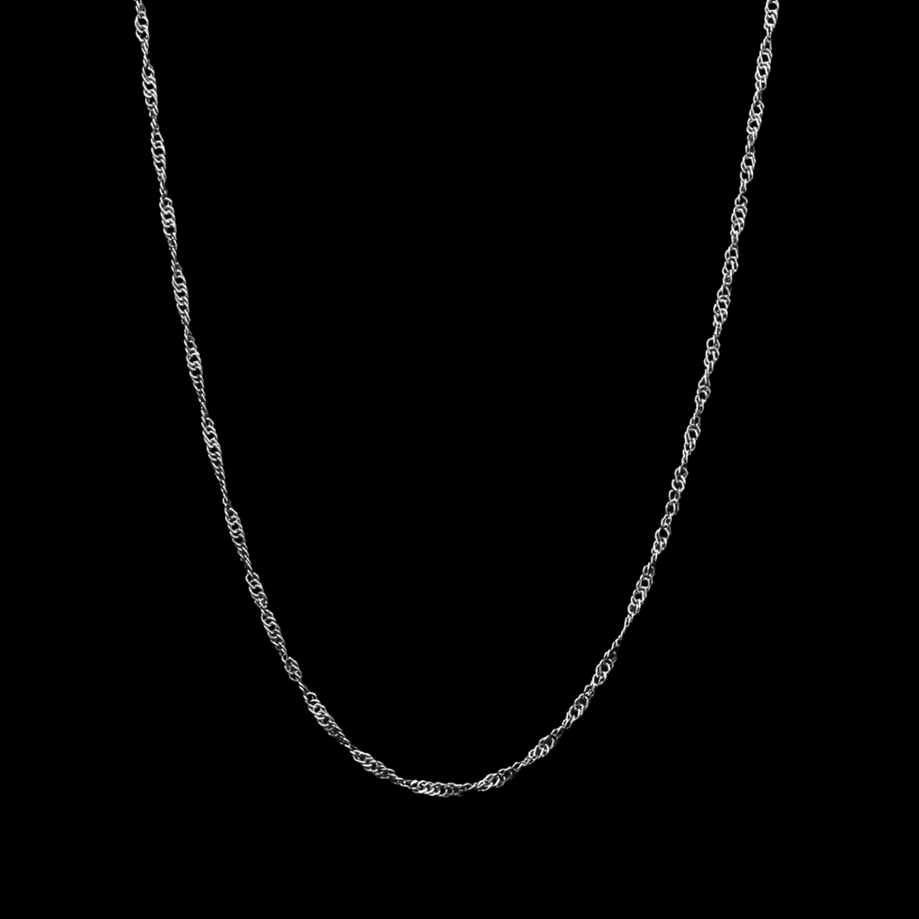 Jewelove™ Chains 1mm Japanese Platinum Singapore Chain for Women JL PT CH 1221-A