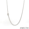 Jewelove™ Chains 1mm Japanese Platinum Wheat Chain for Women JL PT CH 1220-A