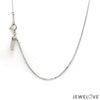 Jewelove™ Chains 18 inches 1mm Platinum Box Adjustable Chain JL PT CH 1223