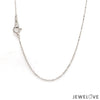 Jewelove™ Chains 1mm Platinum Cable Chain for Women JL PT CH 1215