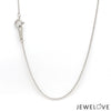 Jewelove™ Chains 1mm Platinum Round Links Japanese Chain for Women JL PT CH 1214-B