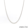 Jewelove™ Chains 1mm Platinum Round Links Japanese Chain for Women JL PT CH 1214-B