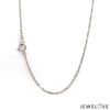 Jewelove™ Chains 1mm Platinum Singapore Rope Chain for Women JL PT CH 1221-A