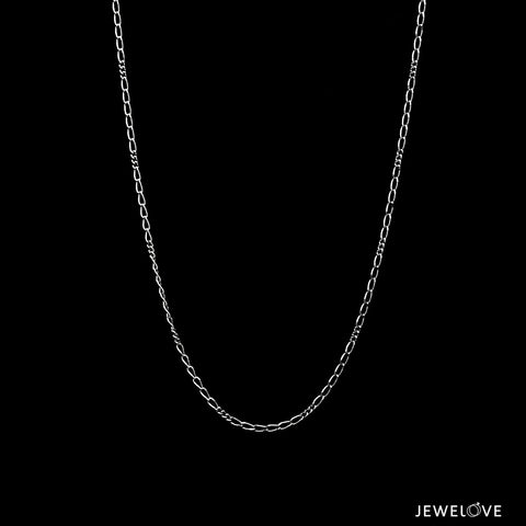 1mm Thin Rectangular Links Platinum Chain JL PT CH 1291