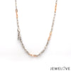Jewelove™ Chains 18 inches 2.5mm Japanese Platinum Rose Gold Links Chain JL PT CH 1263