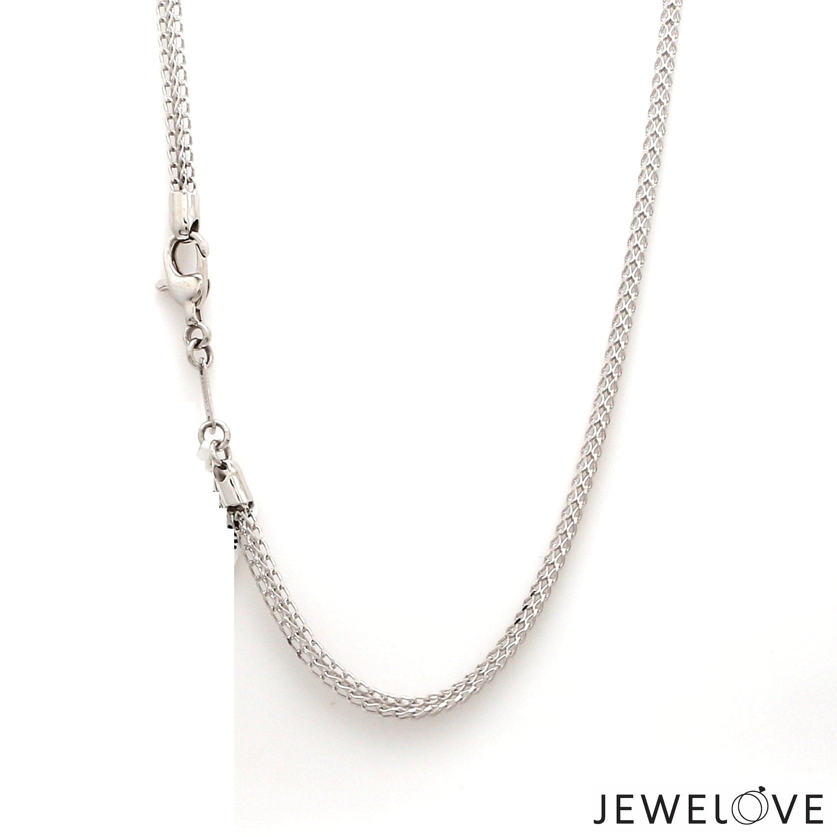 Jewelove™ Chains 2.5mm Platinum 3D Chain for Men JL PT CH 1225-A