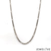 Jewelove™ Chains 2.5mm Platinum Figaro Chain for Men JL PT CH 1211-A