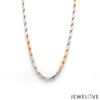 Jewelove™ Chains 18 inches 2.75mm Japanese Platinum Rose Gold Chain JL PT CH 1262