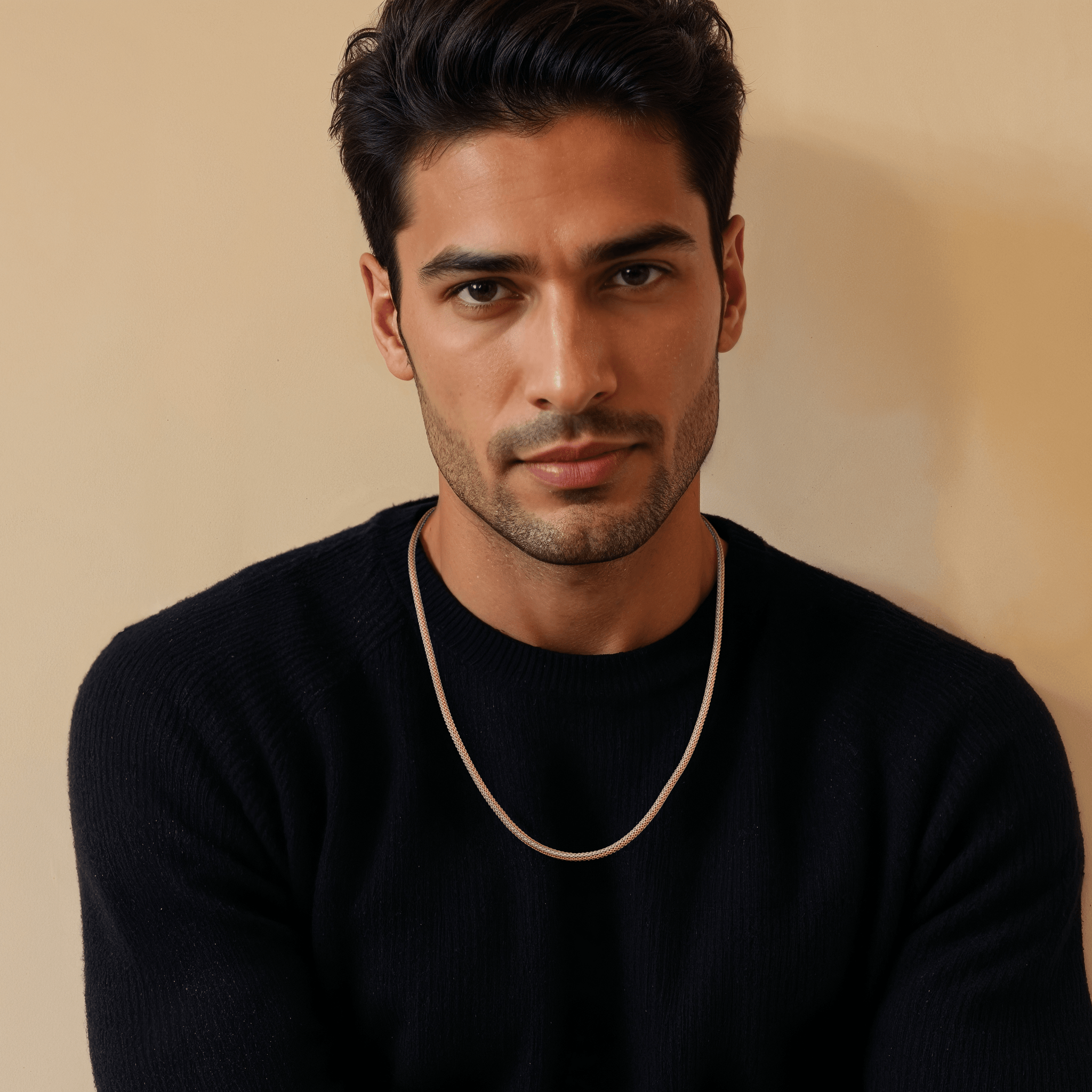 Jewelove™ Chains 2.75mm Platinum & Rose Gold Round Chain for Men JL PT CH 1290