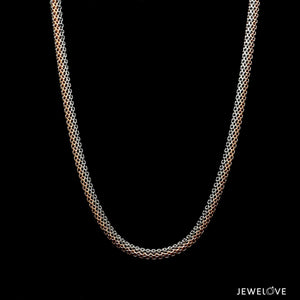 Platinum Rose Gold Round Chain for Men JL PT CH 1290