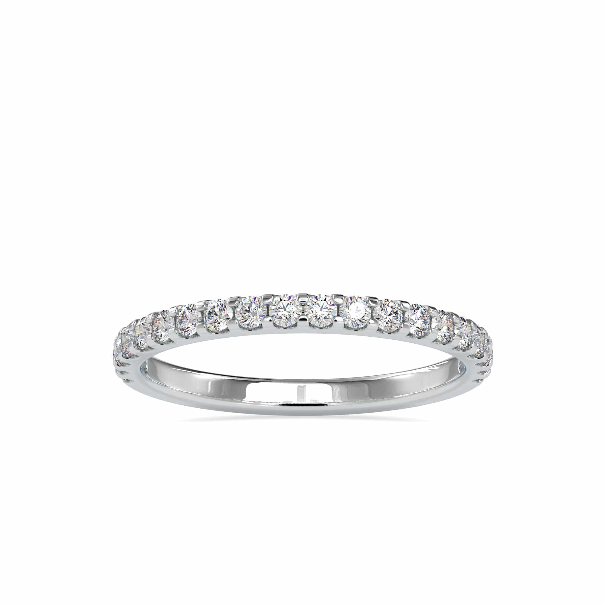 2-Pointer 3/4 Diamond Eternity Ring in Platinum JL PT US-0007