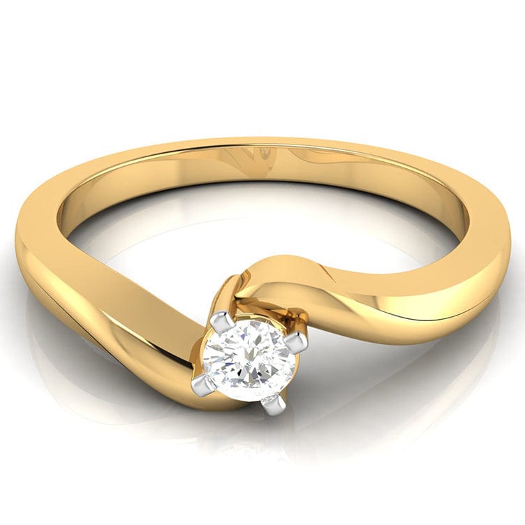 Round 14k Yellow Gold Diamond Cross Ring, Size: 6 - 30 at Rs 8461 in Kolkata