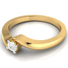 Jewelove™ Rings 20-Pointer 18K Yellow Gold Ring for Women with a Curve JL AU G 117Y-A
