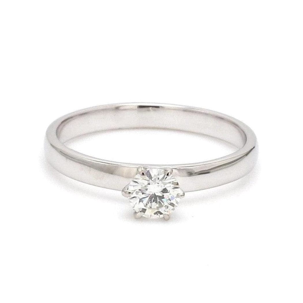 Jewelove™ Rings 20-Pointer Classic 6 Prong Solitaire Ring made in Platinum SKU 0012-A