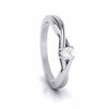 Jewelove™ Rings 20-Pointer Platinum Solitaire Ring - Shank with a Twist JL PT G 115-A