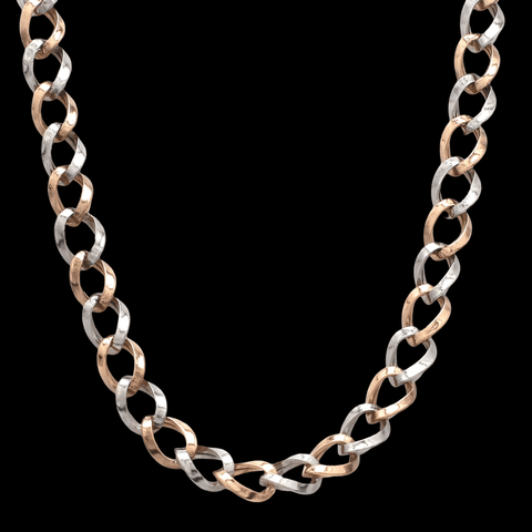 22 Inches Ready to Ship Platinum & Rose Gold Chain for Men JL PT CH 902