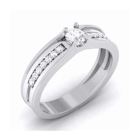 25-Pointer Designer Platinum Ring for Men JL PT 5856
