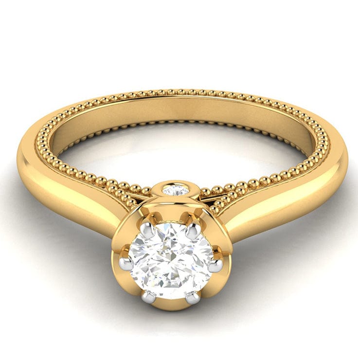 Subtle Harmony Alpahabet S Gold Ring