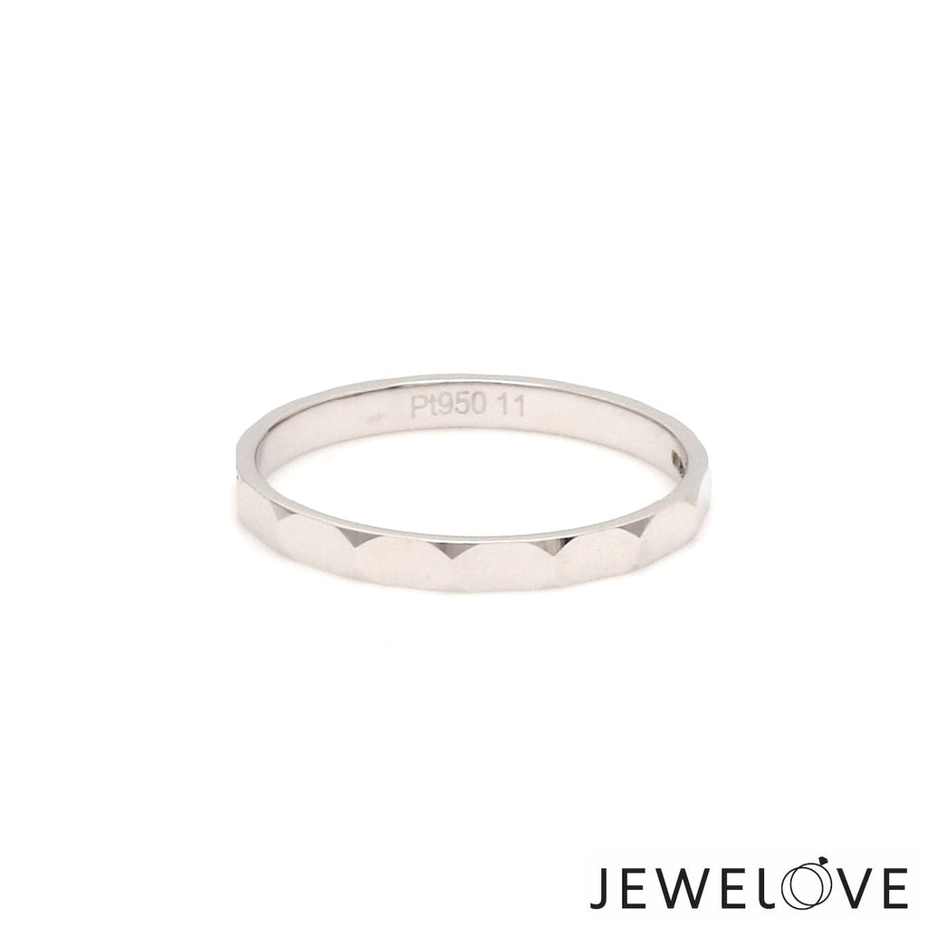 Jewelove™ Rings Women's Band only 2mm Designer Japanese Platinum Women's Ring JL PT 1346