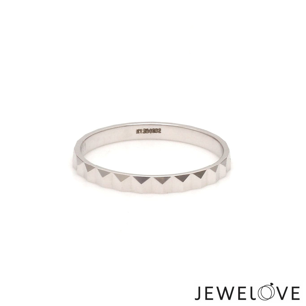 Jewelove™ Rings Women's Band only 2mm Designer Japanese Platinum Women's Ring JL PT 1349