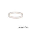 Jewelove™ Rings Women's Band only 2mm Designer Japanese Platinum Women's Ring Matte Finish & Hi-Polish JL PT 1345