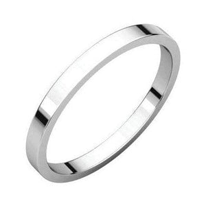 2mm Flat Platinum Wedding Ring SJ PTO 222-Flat – Jewelove™