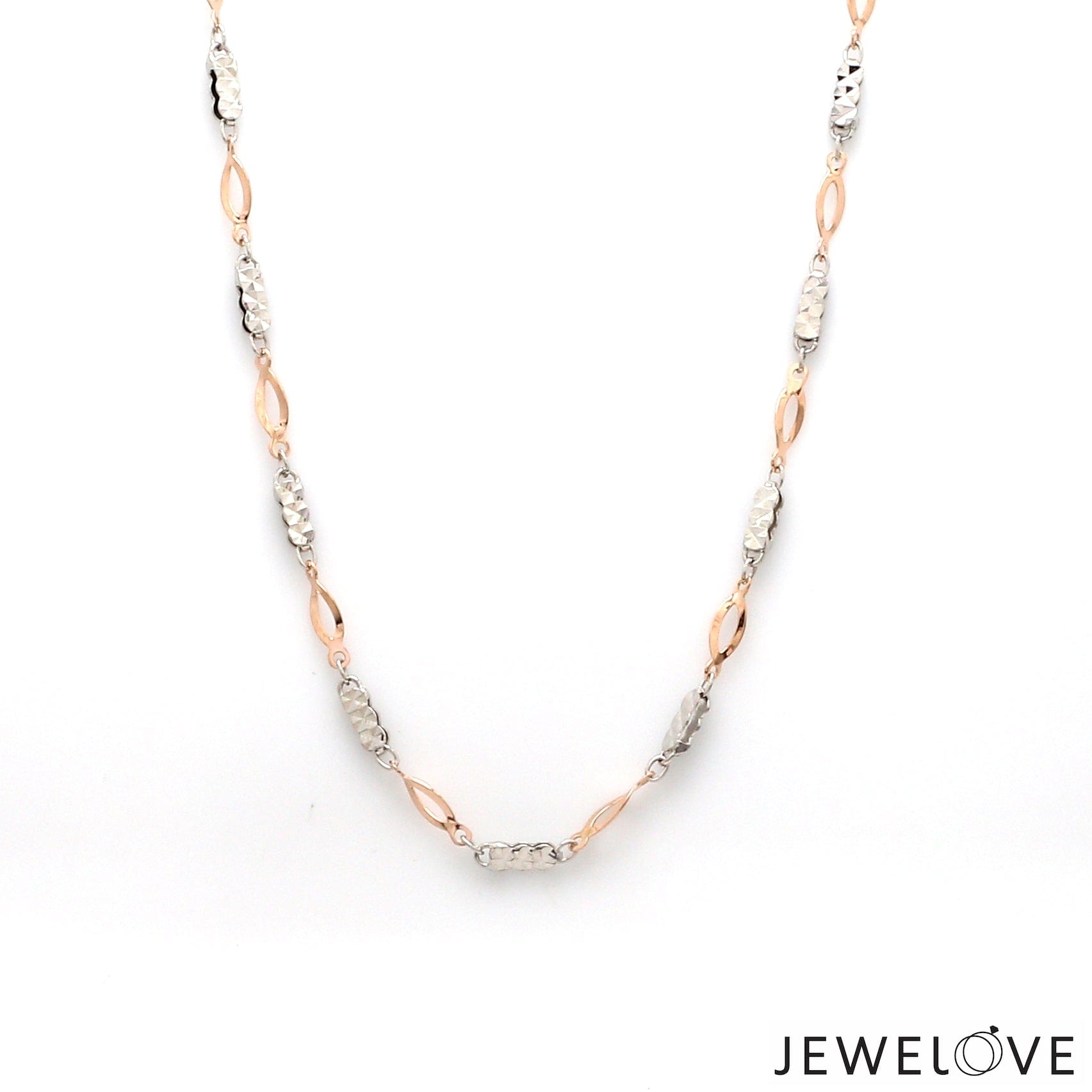 2mm Japanese Designer Platinum Rose Gold Chain for Women JL PT CH 1265